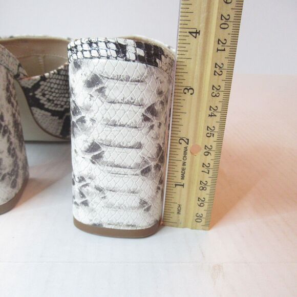 Steve Madden Women's Slip-On Peep Toe 3.5 Inch-Heels Size (7.5) Snake Print NWOB - Picture 5 of 8